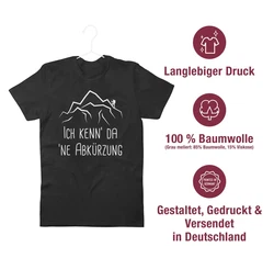 Shirtracer T-Shirt Ich kenn' da 'ne Abkrzung Hobby Outfit Grau/Schwarz/Hellblau