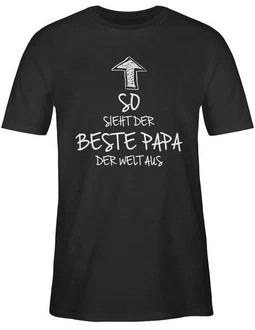 Shirtracer T-Shirt So sieht der beste Papa der Welt aus Braun/Lila/Beige Shirtracer T-Shirt So sieht der beste Papa der Welt aus Braun/Lila/Beige