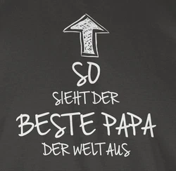 Shirtracer T-Shirt So sieht der beste Papa der Welt aus Braun/Lila/Grau/Dunkelgrau