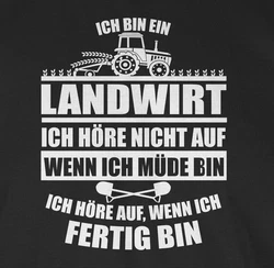 Shirtracer T-Shirt Ich bin ein Landwirt Landwirt Geschenk Bauer Braun/Creme/Schwarz/Grün/Weiß