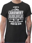 Shirtracer T-Shirt Ich bin ein Landwirt Landwirt Geschenk Bauer Braun/Creme/Schwarz/Grün/Weiß