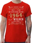 Shirtracer T-Shirt Mitglied im Club der alten Wilden (1964) Rot/Dunkelrot