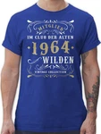 Shirtracer T-Shirt Mitglied im Club der alten Wilden (1964) Blau/Lila