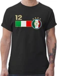 Shirtracer T-Shirt 12. Mann Italien Mannschaft 2024 Fussball EM Fanartikel Rot/Gelb/Grün/Rosa/Schwarz