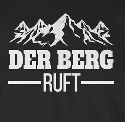 Shirtracer T-Shirt Der Berg ruft Apres Ski Party Schwarz/Grün/Dunkelrot/Braun/Lila