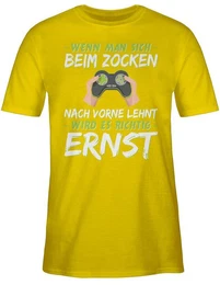 T-Shirt Wenn man sich beim zocken nach vorne lehnt grn Nerd Geschenke