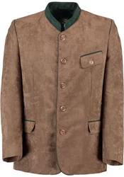 OS-Trachten Trachtenjanker Wumgake Trachtensakko Braun/Khaki/Grau/Beige