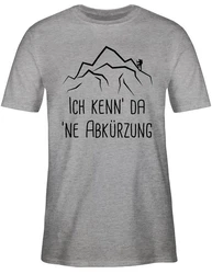 Shirtracer T-Shirt Ich kenn' da 'ne Abkürzung schwarz