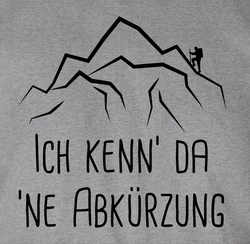 Shirtracer T-Shirt Ich kenn' da 'ne Abkürzung schwarz