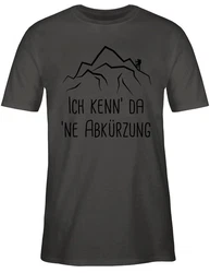 Shirtracer T-Shirt Ich kenn' da 'ne Abkürzung schwarz