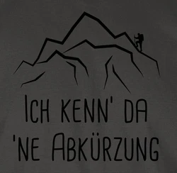 Shirtracer T-Shirt Ich kenn' da 'ne Abkürzung schwarz