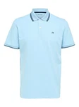 SELECTED HOMME Poloshirt SLHAZE SPORT (1-tlg) Hellblau/Blau