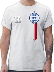 Shirtracer T-Shirt 12. Mann England Emblem 2024 Fussball EM Fanartikel 