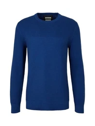 Strickpullover BASIC STRUCTURED mit 100% Baumwolle