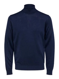 Strickpullover SLHTOWN MERINO COOLMAX aus Wollmix