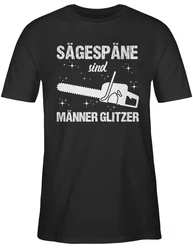 Shirtracer T-Shirt Sgespne sind Mnner Glitzer weiß