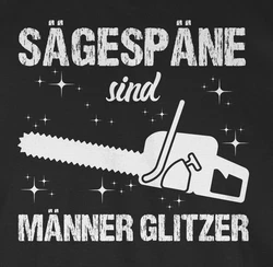 Shirtracer T-Shirt Sgespne sind Mnner Glitzer weiß