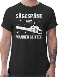 Shirtracer T-Shirt Sgespne sind Mnner Glitzer weiß