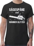 Shirtracer T-Shirt Sgespne sind Mnner Glitzer weiß
