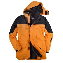 Funktionsjacke bergren 3-in-1 Funktionsjacke softorange-schwarz Marc&Mark Davos