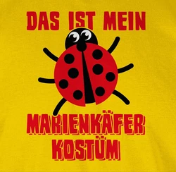 Shirtracer T-Shirt Das ist mein Marienkfer Kostüm Gelb/Rosa/Dunkelrot