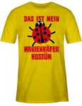 Shirtracer T-Shirt Das ist mein Marienkfer Kostüm Gelb/Rosa/Dunkelrot