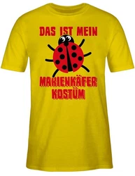 Shirtracer T-Shirt Das ist mein Marienkfer Kostüm Gelb/Rosa/Dunkelrot
