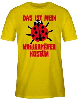 Shirtracer T-Shirt Das ist mein Marienkfer Kostüm Gelb/Rosa/Dunkelrot Shirtracer T-Shirt Das ist mein Marienkfer Kostüm Gelb/Rosa/Dunkelrot