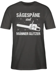 Shirtracer T-Shirt Sgespne sind Mnner Glitzer weiß