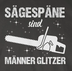 Shirtracer T-Shirt Sgespne sind Mnner Glitzer weiß