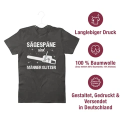 Shirtracer T-Shirt Sgespne sind Mnner Glitzer weiß
