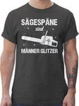 Shirtracer T-Shirt Sgespne sind Mnner Glitzer weiß