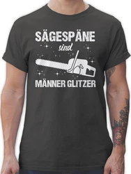 Shirtracer T-Shirt Sgespne sind Mnner Glitzer weiß