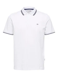 SELECTED HOMME Poloshirt 'SLHDante' Weiß/Creme
