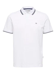 SELECTED HOMME Poloshirt 'SLHDante' Weiß/Creme