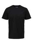SELECTED HOMME T-Shirt SLHASPEN LOGO Schwarz/Grau