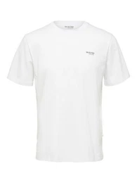 T-Shirt SLHASPEN LOGO (1-tlg) aus Baumwollmix