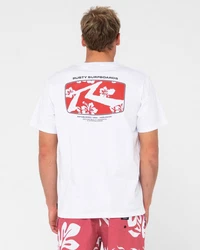 Rusty T-Shirt ADVOCATE SHORT SLEEVE TEE Weiß/Schwarz