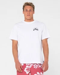 Rusty T-Shirt ADVOCATE SHORT SLEEVE TEE Weiß/Schwarz