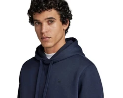 G-STAR Kapuzenpullover Premium Hoody Dunkelblau