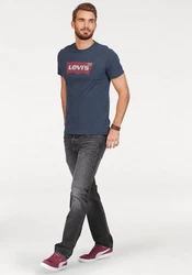 LEVI'S T-Shirt Graphic Set-In Neck Dunkelblau/Rot/Braun/Blau