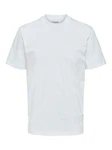 SELECTED HOMME T-Shirt SLHRELAXCOLMAN (1-tlg) Weiß/Hellblau/Grau