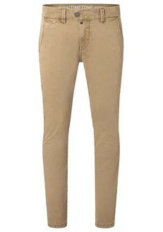Timezone Chinohose SLIM JANNOTZ Khaki/Beige