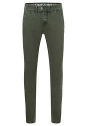Timezone Chinohose SLIM JANNOTZ Dunkelgrün/Khaki/Grün