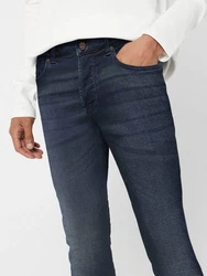 ONLY & SONS Skinny-fit Jeans ONSLoom (1-tlg) Dunkelblau/Blau