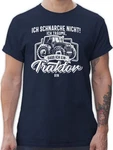 Shirtracer T-Shirt Ich schnarche nicht ich trume dass ich ein Traktor bin weiß