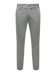 ONLY & SONS Chinohose ONSMARK PANT STRIPE GW 3727 Grau/Hellgrau/Dunkelgrau