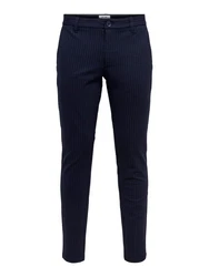 ONLY & SONS Chinohose ONSMARK PANT STRIPE GW 3727 Dunkelblau