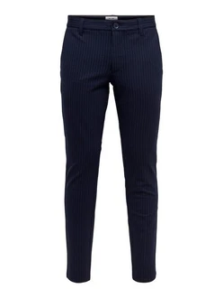 ONLY & SONS Chinohose ONSMARK PANT STRIPE GW 3727 Dunkelblau