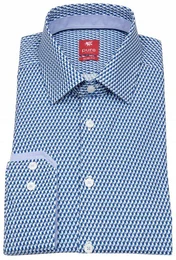 Langarmhemd Slim Fit stark tailliert Kentkragen
